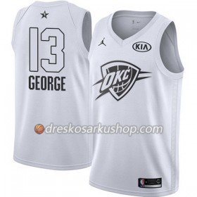Muški NBA Dres Oklahoma City Thunder Paul George 13 2018 All-Star Jordan Brand Bijela Swingman